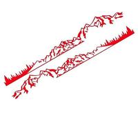 2Pcs/Lot Car Stickers Motorhome Camper Van DIY Stripes Mountain Graphics Decals, for VW Crafter, for Tuning Body Decor Accessories