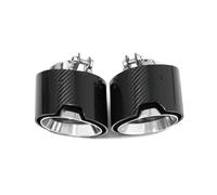 2pcs/lot Carbon Fiber Exhaust Compatible For BMW G20 G21 320i 330i Performance Muffler Tip Directly Plug Tip Exhaust System Nozzle(Carbon Fiber B)