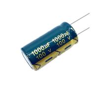2pcs/lot high frequency low impedance 100v 1000UF aluminum electrolytic capacitor size 18 * 30 100V1000UF 20% Capacitance Meters
