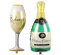 2Pcs/Lot New Champagne Cup Beer Bottle Balloons Aluminium Foil Balloon New Released
