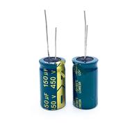 2pcs/lot RA03 450V 150UF size 18 * 30MM high frequency low impedance 400V150UF aluminum electrolytic capacitor 20% PKNVKZIDK
