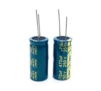 2pcs/lot S61 high frequency low impedance 250v 470UF aluminum electrolytic capacitor size 470UF 20% MQXFCZUX