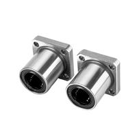 2pcs/lot .Square Flange Linear Motion Bushing Ball BearingLMK6 8 10 12 13 16 20 25 30 35 40 50 60UU(Lmk8uu)