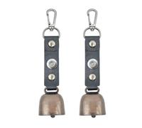 2pcs Loud Bear Bells for Hiking Self Defense with Carabiner | Bear Horn with Magnetic Noise Reducer for Survival Camping Biking Climbing Women Emergency Whistle