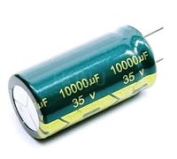2PCS Low ESR/Impedance high frequency 35v 10000UF aluminum electrolytic capacitor size 18 * 35mm