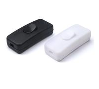 2Pcs Low Profile In-Line Torpedo Switch,Lamp Switchs,Inline Light Switch, Inline Cord for Lamps, Lights, Fans, and Small Appliances, Easy Install On/Off for Electrical Cords (Black)