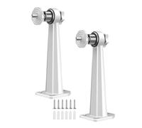 2pcs Low Profile Wall Mounted Camera Brackets Heavy Duty Metal 360 Degree Rotating Mount for Indoor Outdoor CCTV Systems Wall Mount Security Camera Bracket
