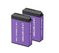 2PCS LP-E6 LP-E8 LP-E10 LP-E12 LP-E17 Battery With Type-C Charging，Compatible For Canon Series，For LP E6 LP E8 LP E10 LP E12 LP E17 Camera(2pcs LP-E17 Battery)