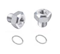 2Pcs LS Oil Pressure Adapters,M16 x1.5 to 1/8 NPT Thread Sensor Adapter Fittings for GM LS Series Engines LS1 4.8L 5.3L 6.0L