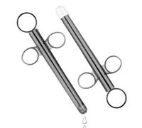 2Pcs Lube Applicator Injectors - Launcher, Syringe with Smooth Rounded Cap, Reusable Anal Vaginal Lube Tube Syringes (Grey)
