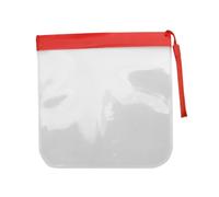2pcs Luggage Transparent Travel Use Leakproof Flight Make Up for Women Reusable Airport Security Toiletry Bag Suitable for Sauna, Travelling, Swimming(Red)