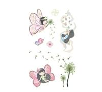 2pcs Luminous Butterfly Temporary Tattoos For Girls Hand Flower Fairy Glow In The Dark Tattoo Stickers(007)