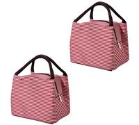 2Pcs Lunch Bags for Women, Insulated Leakproof Lunch Tote Bags, Lunch Cool Bag Water-Resistant for Work School Picnic Travel