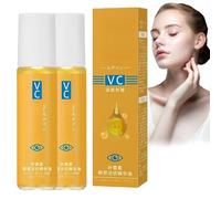2pcs Lutein & Vitamin C Eye Cream for Dark Circles,Puffy Eyes & Wrinkles-Anti-Aging Eye Serum with Cooling Rollerball,E/ye Bags Treatment for Men & Women,Firming under E/ye Cream for Puffiness