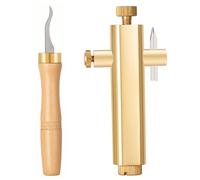 2PCS Luthier Purfling Groove Cutter Brass Luthier Tool Kit - Adjustable Precision Purfling Tools For Violin Makers, Tools, Groove Cutter Brass