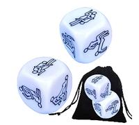2Pcs Luxury Creative Party Games Love Dice Naughty Couple Dice for Adults -Pocket Decision Dice Fun Challenge Dice - Novelty Gift for Him or Her (#3)