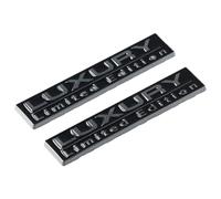 2Pcs Luxury Limited Edition Emblem 3D Metal Logo Decals Silver Auto Racing Sport Badge Self-adhesive Car Rear Trunk Sticker Side Fender Decal Car Decorations