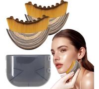 2PCS Lymphatic Contour Face Brush, Ergonomic Massager for Facial Contouring & Stress Relief, Precise Fit for Lymphatic Drainage & Fatigue Reduction