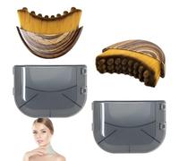 2pcs Lymphatic Contour Face Brush, Upgrade Lymphatic Drainage Brush, Dual-Action Face & Body Massager for Jawline Sculpting & Puffiness Reduction, Ergonomic Design,