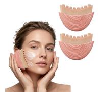 2PCS Lymphatic Drainage Brush,2026 New Lymphatic Contour Face Brush,Facial Dry Brushing Brush,Ergonomic DesignGua Sha Guasha Cleansing Brushes Massager for Face,Chin & Jawline Sculpting Fatigue Relief