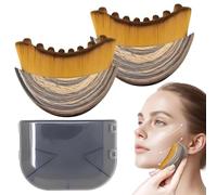 2PCS Lymphatic Drainage Brush for Face & Body, Jawline Contour Sculpting Tool with Ergonomic Handle for Precise Skin Fit, Cellulite Massager for Improved Circulation