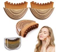 2Pcs Lymphatic Drainage Brush for Face Lymphatic Contour Face Brush Massager Brushs for Sculpting Jawline Reducing Puffiness Gentle Dry Brushing Tool for Ergonomic Design Glowing Skin Relieve Fatigue