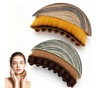 2PCS Lymphatic Drainage Brush for Face Massager Brush, Facial Gua Sha Brush | Lymphatic contour face sculpting brush. Ergonomic soft-tip bristles gently depuff, lift & exfoliate sensitive skin daily.