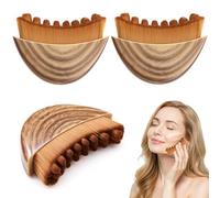 2PCs Lymphatic Drainage Face Brush for Sculpting Jawline Reducing Puffiness Gentle Dry Brushing Tool for Glowing Skin Portable Facial Massager for Tension Relief