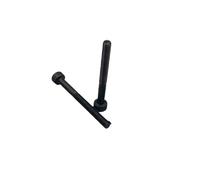 2pcs M10*1.25 * 110/120/130/140/150mm 12.9 Grade Carbon Steel Half Thread DIN912 Cap Cup Head Bolt Hexagon Socket Screw(140mm)
