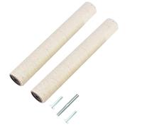 2Pcs M10 Cat Tree Replacement Post - 10mm Bolt Sisal Cat Scratching Post Replacement Pole DIY M10 Bolt Sturdy PVC Tubes Screws Included (4.72 * 19.68")