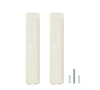 2Pcs M10 Cat Tree Replacement Post - 10mm Bolt Sisal Cat Scratching Post Replacement Pole DIY M10 Bolt Sturdy PVC Tubes Screws Included (3.35 * 15.75")