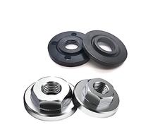2Pcs M10/M14 Thread Replacement Angle Grinder Metal Pressure Plate Inner Outer Flange Nut Set Tools for 10mm/14mm Spindle(2pcs M10 Common)