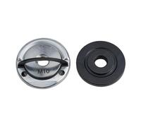 2pcs M10 Thread Angle Grinder Inner Outer Flange Nut Set Tools Quick Release Self-Locking Pressing Plate Power Chuck Set(E)