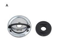 2pcs M10 Thread Angle Grinder Inner Outer Flange Nut Set Tools Quick Release Self-Locking Pressing Plate Power Chuck Set(A)