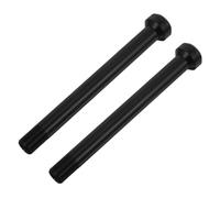 2pcs M12x1 18mm Thru Axle for Road and Mountain Bike Disc Brake Hubs | Aluminum Alloy, Anodized Black Finish, High Strength and Corrosion Resistant, Outdoor Coastal Use