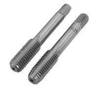2pcs M14x2.0 Metric Hand Tap, High Speed Steel Straight Flutes Thread Tapping Tool, Hand Thread Tap Threading, Machinist Repair DIY Tool(M14x2.0)