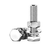 2PCS M18 x 90mm External Hex Head Screw Bolt 304 Stainless Steel