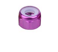 2pcs M2 .5 M3 M4 M5 M6 M8 Aluminum Hex Lock Nut Anodized Multi-color Colourful Alloy Insert Locking Nuts 2/6/8/10Pcs(Purple,M6 (6Pcs))