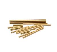 2pcs M2 M2.5 M3 M4 M5 M6*100/150/200/250 Brass Threaded Rod Full Thread Bolt Bar Stud(100mm,M3 2pcs)