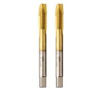 2PCS M2 Metric Thread Tap Drill Bits Coated for Repair and Assembly in Furniture and Machinery High Hardness Tool (M6)