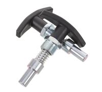 2pcs M20 Spring Loaded Pull Pin Knob with T-handle for Exercise Bikes | Metal Body, Anti-vibration Holding, Fast Installation and Removal, Nonslip Black Grip for Adjustable Racks and Machine