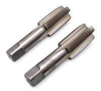 2PCS M22 x 1.5mm Metric Taper and Tap Set, HSS Right Hand Thread Taps, 90mm Length, for Metalworking Threading Tasks, Workshop Machining Kit