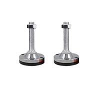 2Pcs M24 M30 Heavy Duty Threaded Leveling Feet for Industrial Machines Adjustable Vibration Isolation Pads 100mm x 30mm x 120mm Support Base