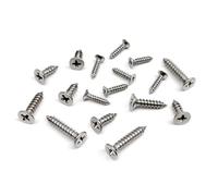 2Pcs M2x6mm 304 Stainless Steel Phillips Flat Countersunk Self-Tapping Wood Screws