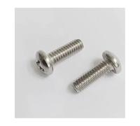 2pcs M3 M4 M5 M6 Left-hand Thread Screws Pan Head Screw 304 Stainless Steel Round Head Cross Bolts Machine Nail(M3x20mm)