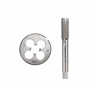 2pcs M3 M6 M8 M10 M12 M14 M16 M18 M20 Left Hand Machine Tap And Die Set Metric Screw Thread Tap Drill Machine Tap Die,M18x1.5 Set