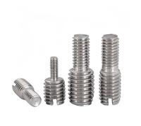 2pcs M3-M8 stainless steel 304 A2 Slotted Drive Conversion Screws Big Small Thread Head Change Path Screw Reducing Bolts(M3x10mm to M6x10mm)