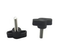 2pcs M4 M5 M6 27mm Head Stainless Steel Hand Knobs Bakelite T-Handle Z-Handle Adjusting Screws Cross Slot Machine(35mm,M6(dk27) x2pcs)
