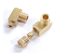2pcs M4 M5 M6 M8 M10 Metric 1/8" 1/4" BSPP Male X Fit Tube O.D 4/6/8/10mm Elbow Pipe Fittings Machine Oil Filter Canister(Fit Tube O.D 4mm,M8x1)