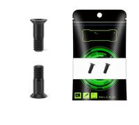 2pcs M5 * 14.2mm bicycle rear derailleur steering wheel screw-flat head drive screw(Black)